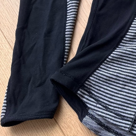 Lululemon Run: U-Turn Pullover Mini Check Pique Black White quarter zip 8 - Picture 13 of 14